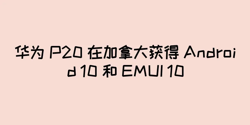 华为 P20 在加拿大获得 Android 10 和 EMUI 10