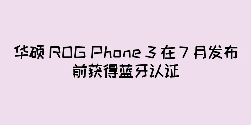 华硕 ROG Phone 3 在 7 月发布前获得蓝牙认证