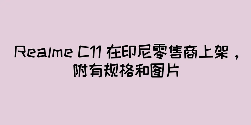 Realme C11 在印尼零售商上架，附有规格和图片