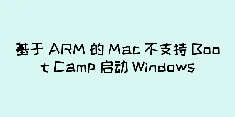 基于 ARM 的 Mac 不支持 Boot Camp 启动 Windows