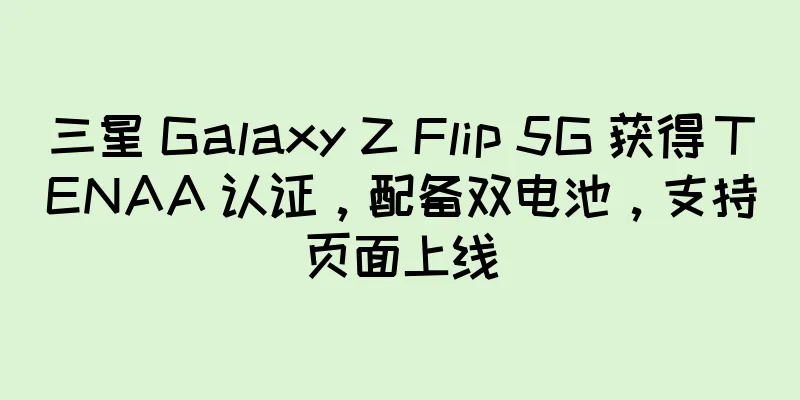 三星 Galaxy Z Flip 5G 获得 TENAA 认证，配备双电池，支持页面上线