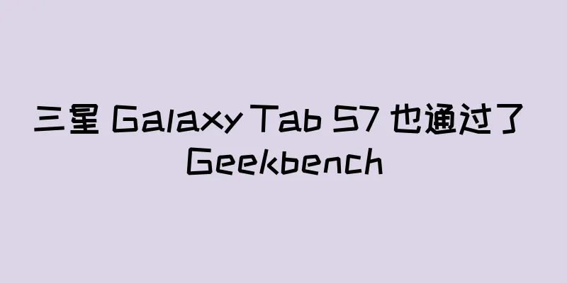 三星 Galaxy Tab S7 也通过了 Geekbench
