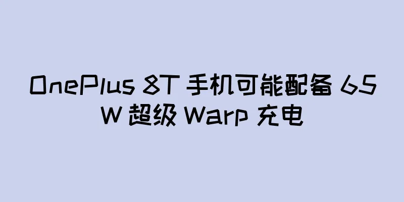 OnePlus 8T 手机可能配备 65W 超级 Warp 充电