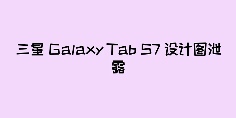 三星 Galaxy Tab S7 设计图泄露