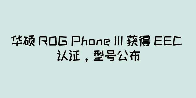 华硕 ROG Phone III 获得 EEC 认证，型号公布