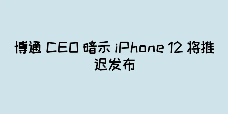 博通 CEO 暗示 iPhone 12 将推迟发布