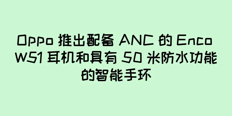 Oppo 推出配备 ANC 的 Enco W51 耳机和具有 50 米防水功能的智能手环