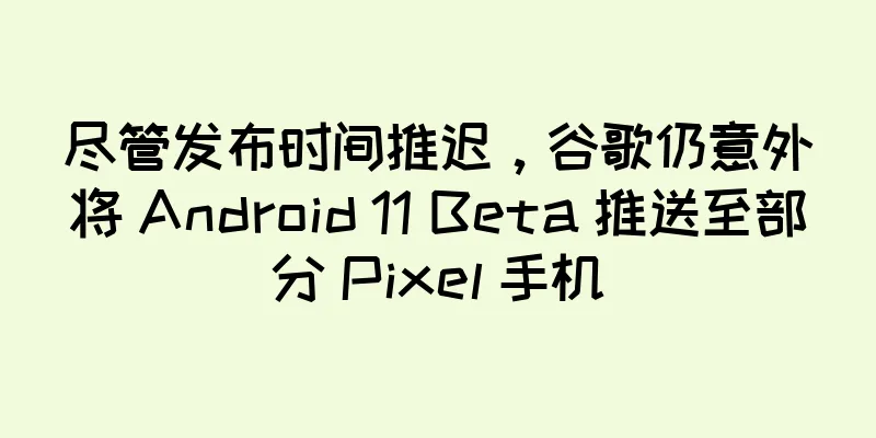 尽管发布时间推迟，谷歌仍意外将 Android 11 Beta 推送至部分 Pixel 手机