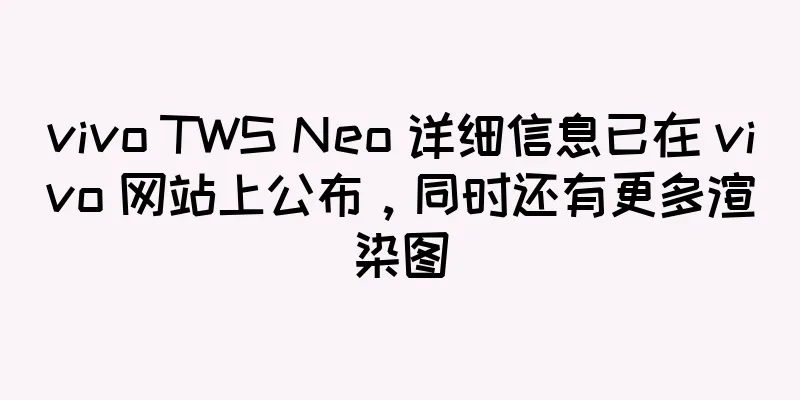 vivo TWS Neo 详细信息已在 vivo 网站上公布，同时还有更多渲染图