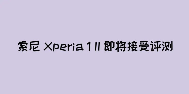 索尼 Xperia 1 II 即将接受评测