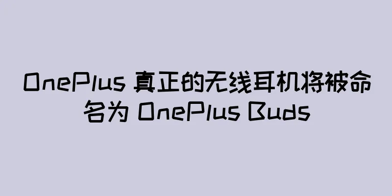 OnePlus 真正的无线耳机将被命名为 OnePlus Buds
