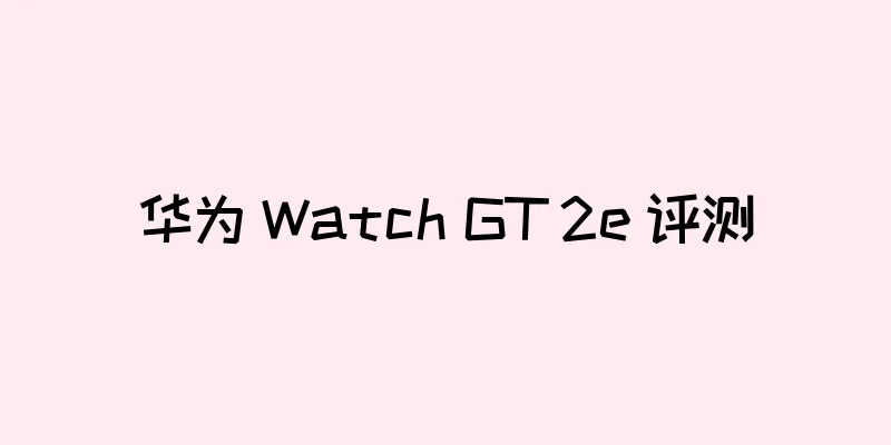 华为 Watch GT 2e 评测