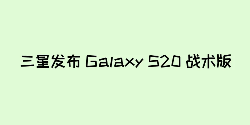 三星发布 Galaxy S20 战术版