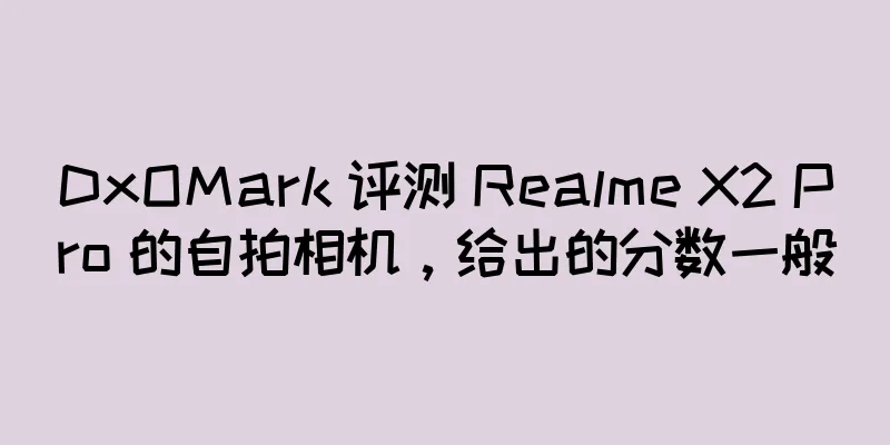 DxOMark 评测 Realme X2 Pro 的自拍相机，给出的分数一般