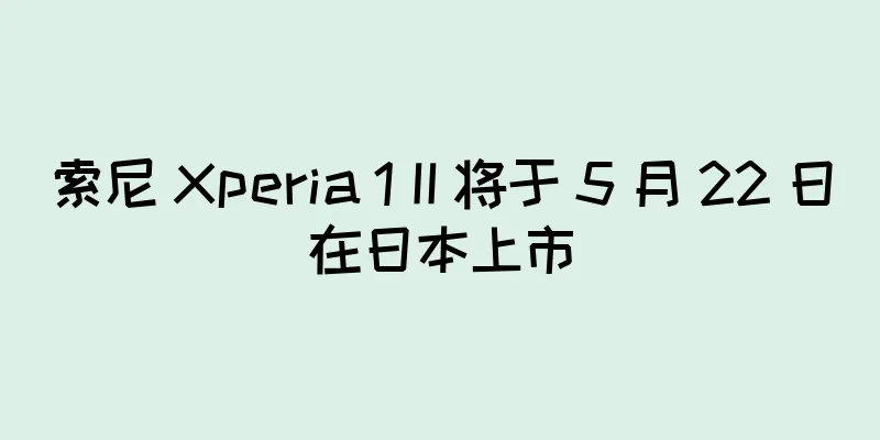 索尼 Xperia 1 II 将于 5 月 22 日在日本上市
