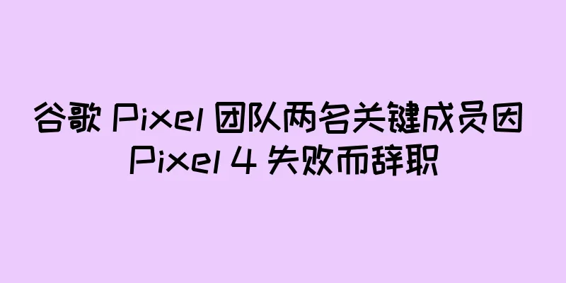 谷歌 Pixel 团队两名关键成员因 Pixel 4 失败而辞职
