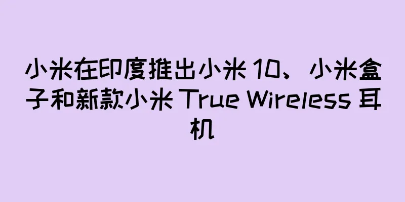小米在印度推出小米 10、小米盒子和新款小米 True Wireless 耳机