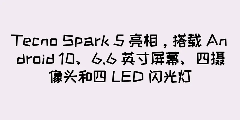 Tecno Spark 5 亮相，搭载 Android 10、6.6 英寸屏幕、四摄像头和四 LED 闪光灯