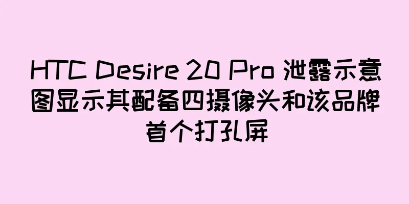 HTC Desire 20 Pro 泄露示意图显示其配备四摄像头和该品牌首个打孔屏