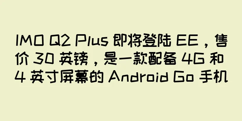 IMO Q2 Plus 即将登陆 EE，售价 30 英镑，是一款配备 4G 和 4 英寸屏幕的 Android Go 手机