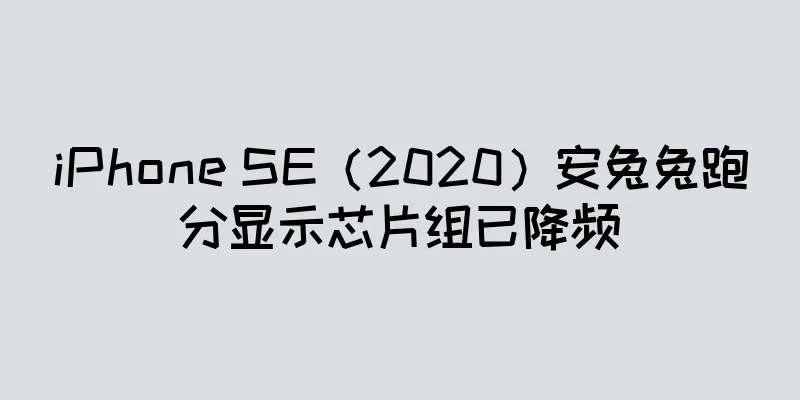 iPhone SE（2020）安兔兔跑分显示芯片组已降频