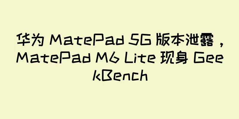 华为 MatePad 5G 版本泄露，MatePad M6 Lite 现身 GeekBench