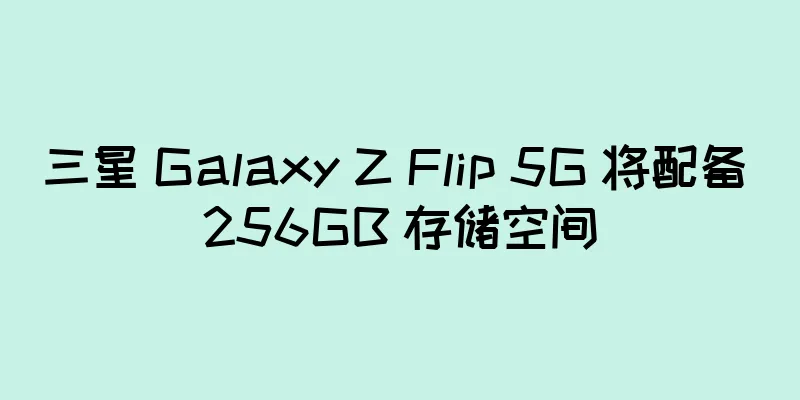 三星 Galaxy Z Flip 5G 将配备 256GB 存储空间