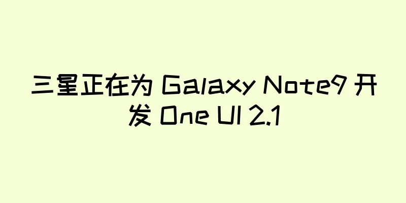 三星正在为 Galaxy Note9 开发 One UI 2.1