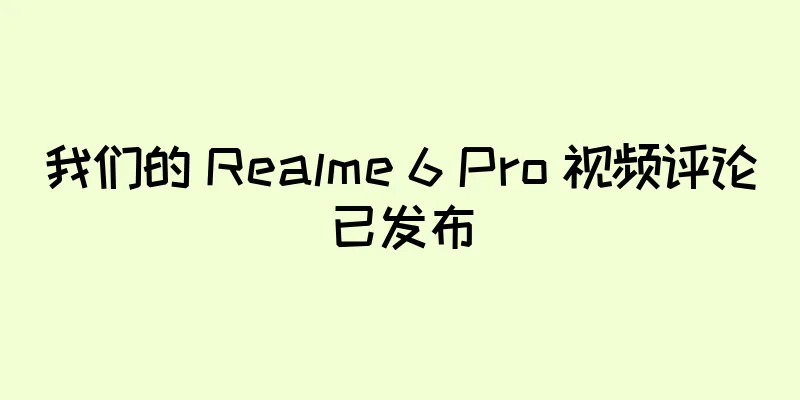 我们的 Realme 6 Pro 视频评论已发布