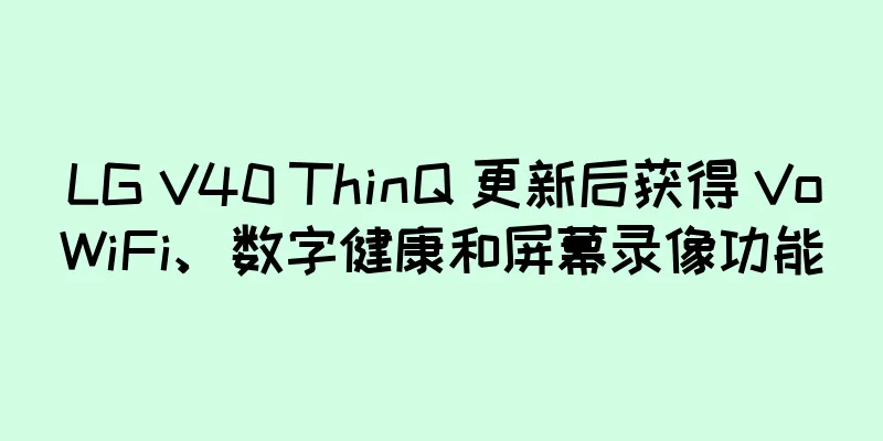 LG V40 ThinQ 更新后获得 VoWiFi、数字健康和屏幕录像功能