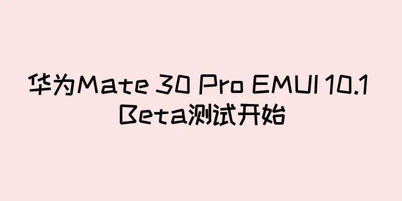 华为Mate 30 Pro EMUI 10.1 Beta测试开始