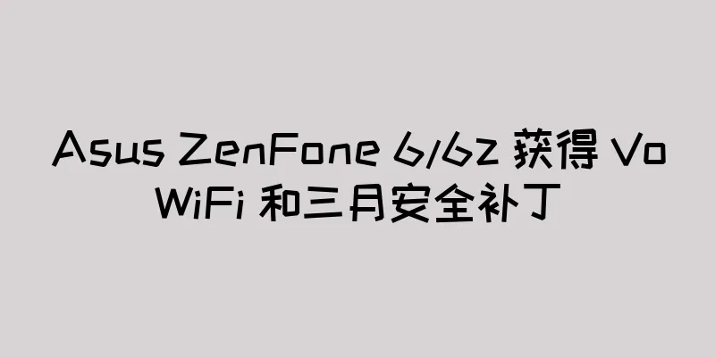 Asus ZenFone 6/6z 获得 VoWiFi 和三月安全补丁