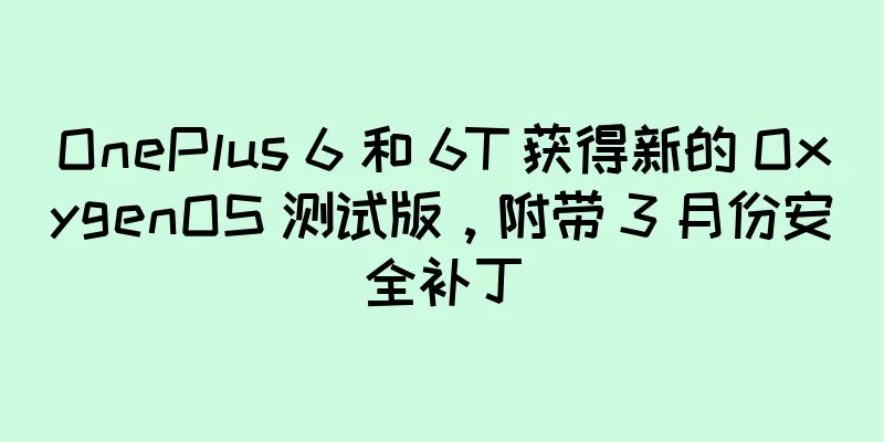 OnePlus 6 和 6T 获得新的 OxygenOS 测试版，附带 3 月份安全补丁
