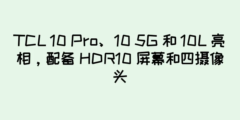 TCL 10 Pro、10 5G 和 10L 亮相，配备 HDR10 屏幕和四摄像头