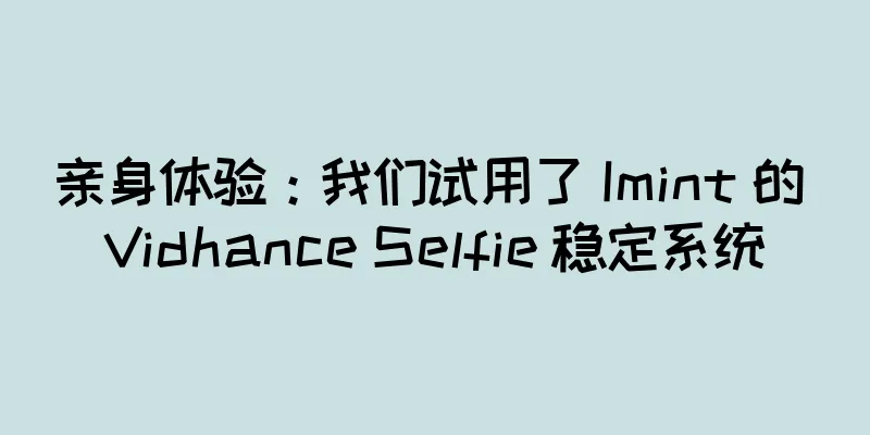 亲身体验：我们试用了 Imint 的 Vidhance Selfie 稳定系统