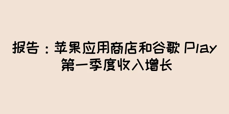 报告：苹果应用商店和谷歌 Play 第一季度收入增长