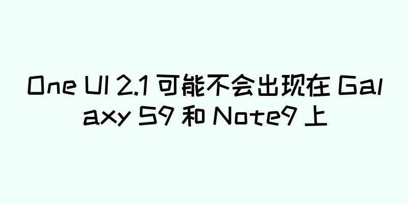 One UI 2.1 可能不会出现在 Galaxy S9 和 Note9 上