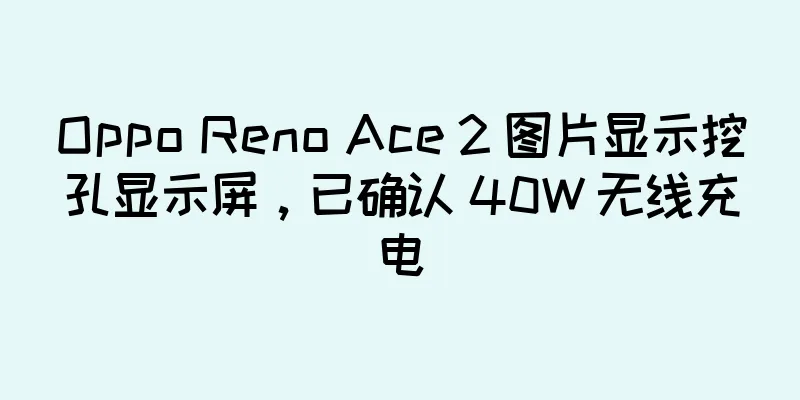 Oppo Reno Ace 2 图片显示挖孔显示屏，已确认 40W 无线充电