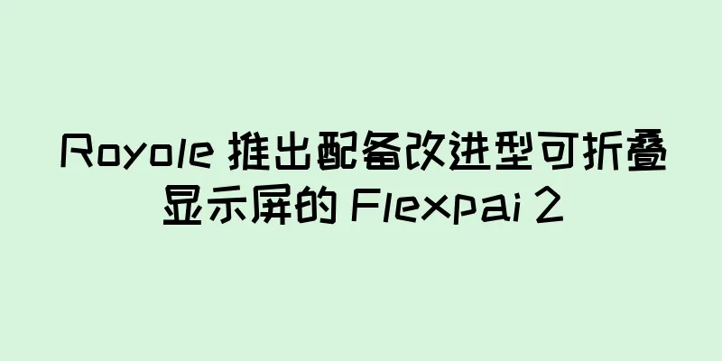 Royole 推出配备改进型可折叠显示屏的 Flexpai 2