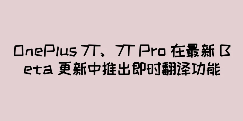 OnePlus 7T、7T Pro 在最新 Beta 更新中推出即时翻译功能