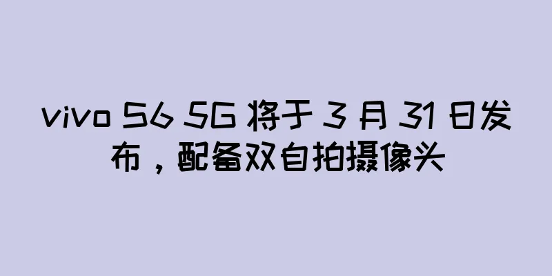 vivo S6 5G 将于 3 月 31 日发布，配备双自拍摄像头