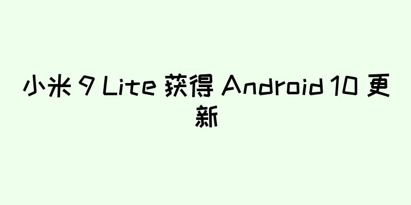 小米 9 Lite 获得 Android 10 更新