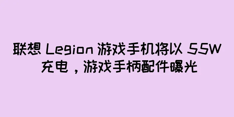 联想 Legion 游戏手机将以 55W 充电，游戏手柄配件曝光
