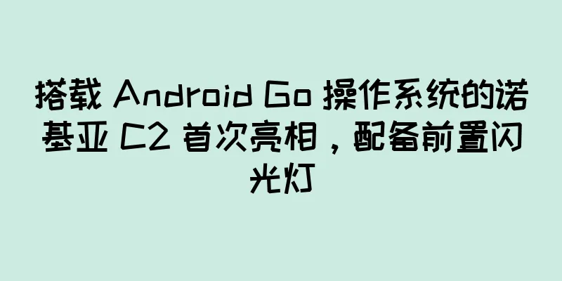 搭载 Android Go 操作系统的诺基亚 C2 首次亮相，配备前置闪光灯