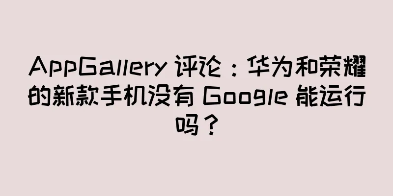 AppGallery 评论：华为和荣耀的新款手机没有 Google 能运行吗？