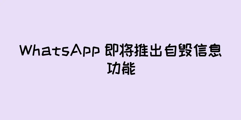 WhatsApp 即将推出自毁信息功能
