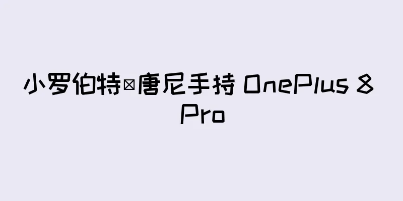 小罗伯特·唐尼手持 OnePlus 8 Pro