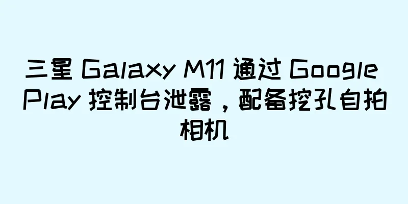 三星 Galaxy M11 通过 Google Play 控制台泄露，配备挖孔自拍相机