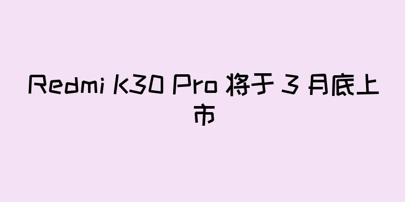 Redmi K30 Pro 将于 3 月底上市