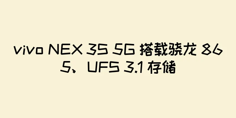 vivo NEX 3S 5G 搭载骁龙 865、UFS 3.1 存储